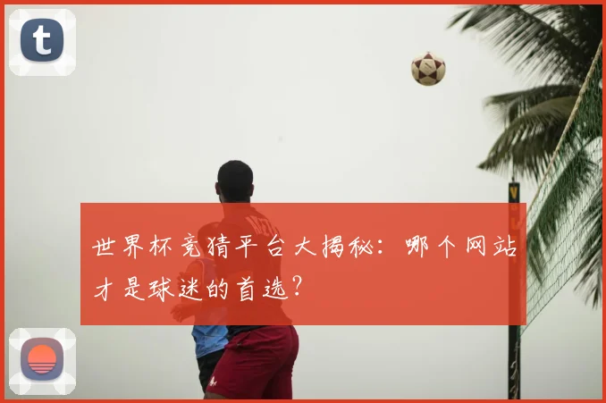 世界杯竞猜平台大揭秘:哪个网站才是球迷的首选?